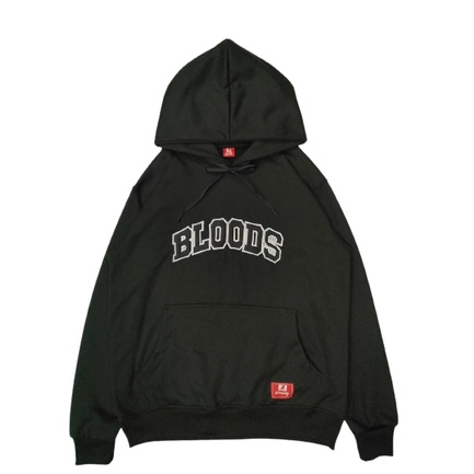 JAKET SWEATER HOODIE DISTRO PRIA WANITA HITAM ORIGINAL BLOODS / SWEATER HOODIE PRIA / HOODIE UNISEX EGTN TERBARU