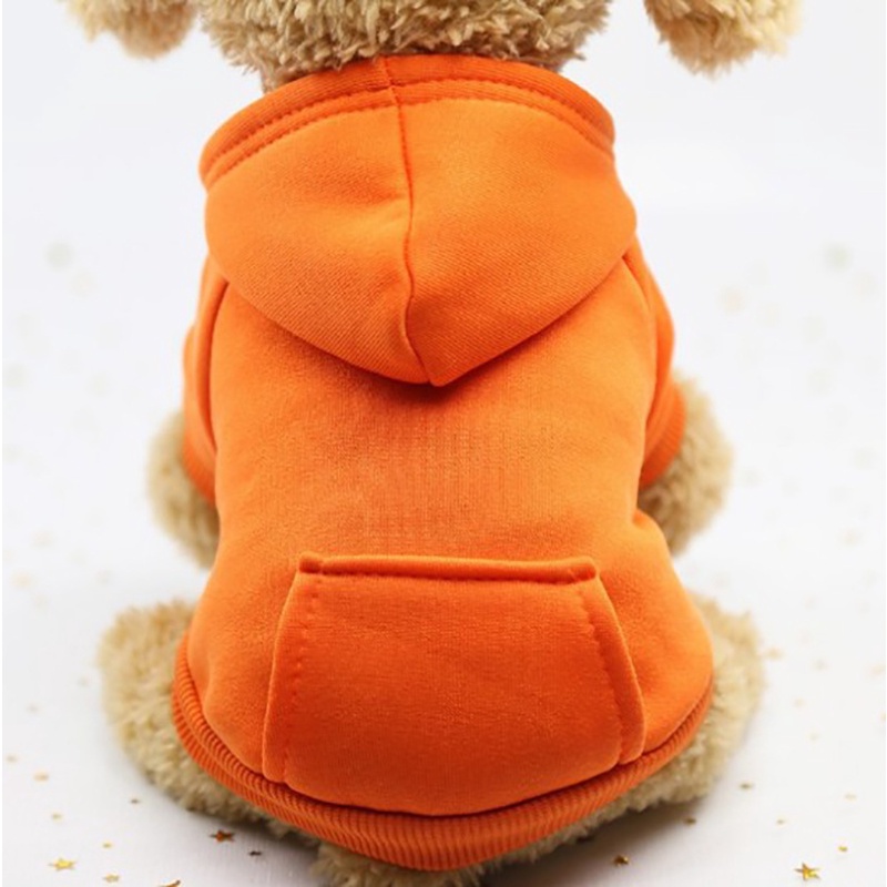 Sweatshirt Anjing Warna Solid Simple Pet