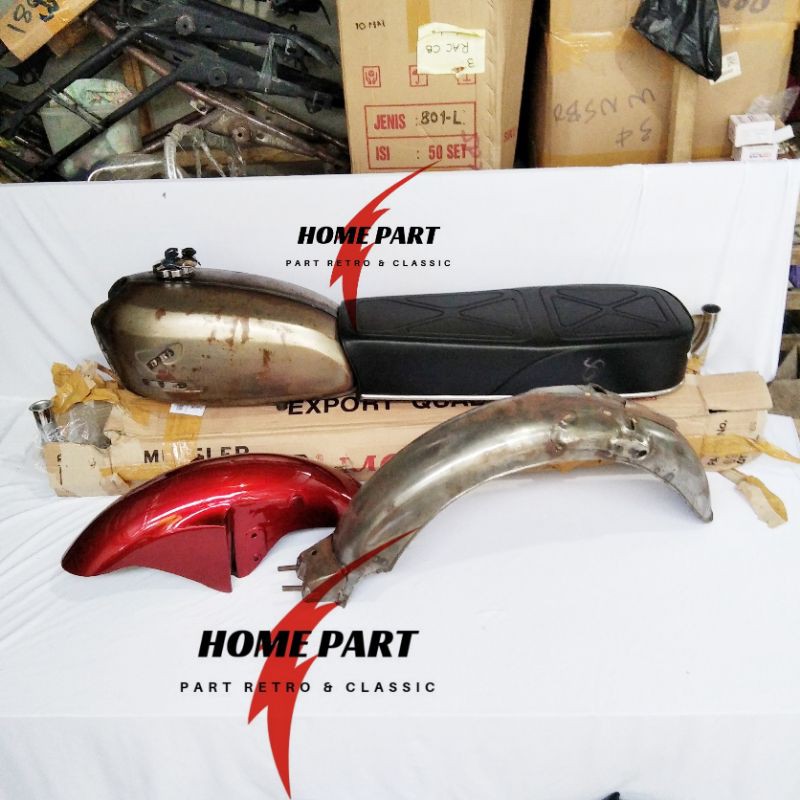 BODY SET CB 100 CB 125 TANGKI CB DORAEMON SPAKBOR TATANAN