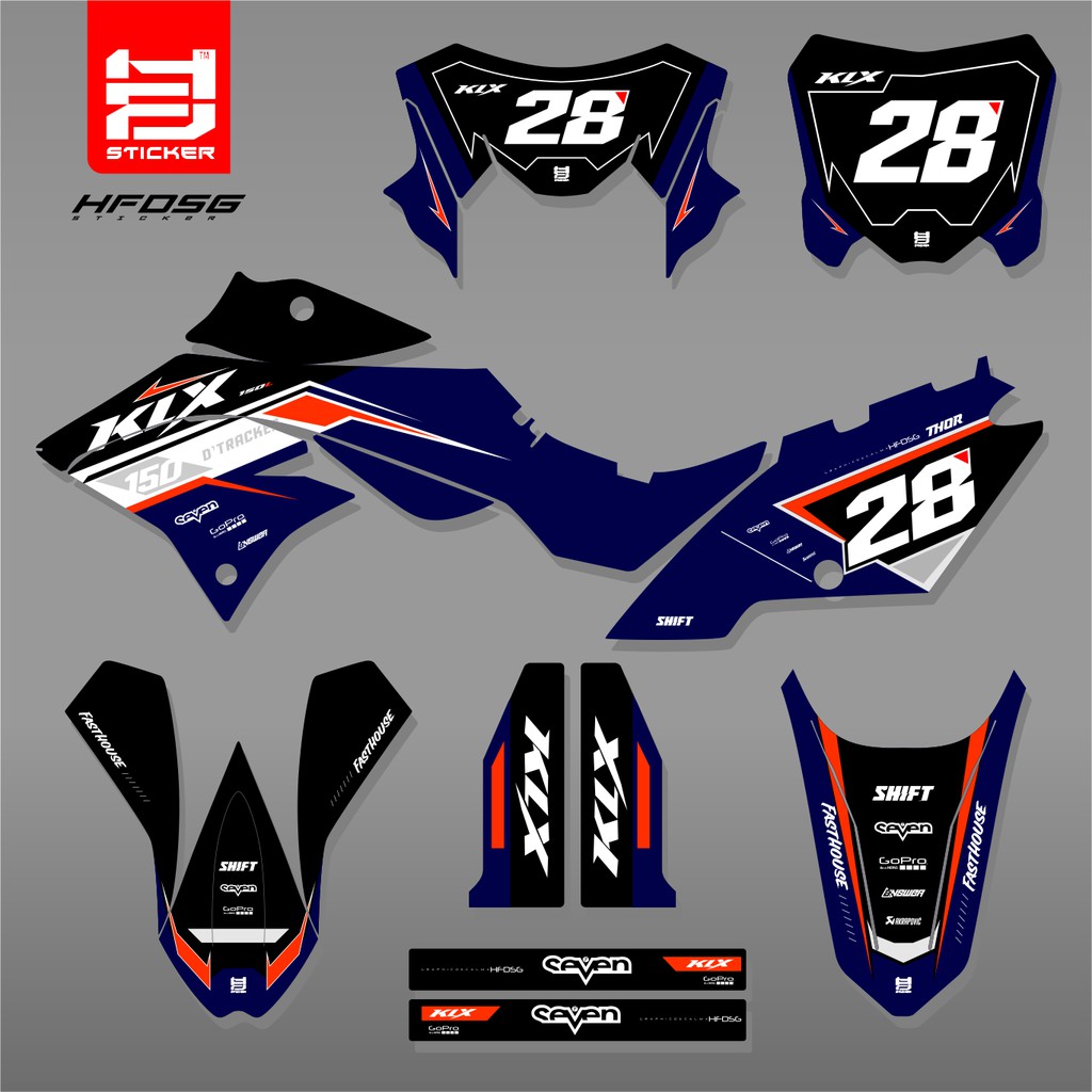 DECAL DTRACKER SUPER GLOSSY / DECAL SUPERMOTO / DESAL DTRACKER SIMPEL KEREN