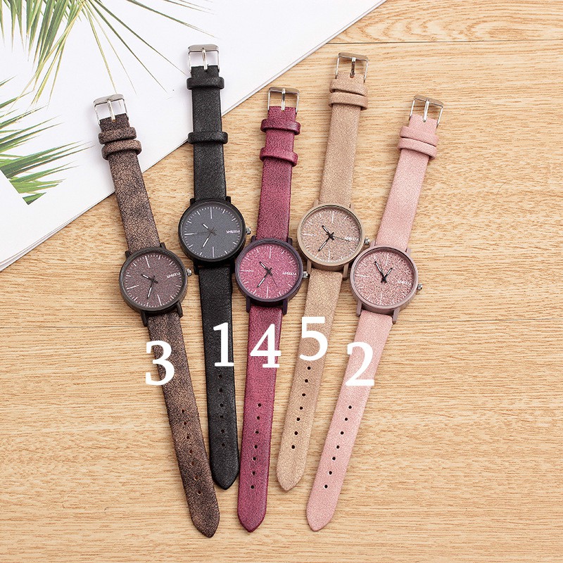 ✨READY✨Jam Tangan Wanita A0001 Jam Tangan Quartz Jam Tangan Couple Wanita Anti Air Gaya Korea