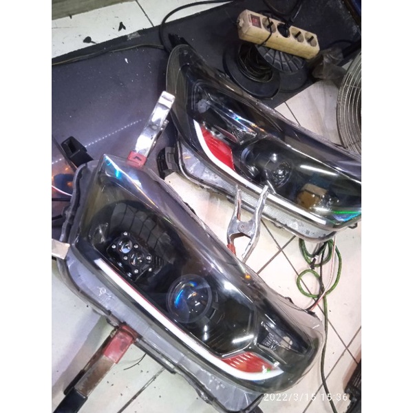 lampu custom hedlamp mobilio brio proji biled drl runing