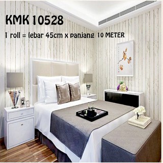  VIP WALLPAPER STICKER DINDING  10528 530 KAYU PUTIH  