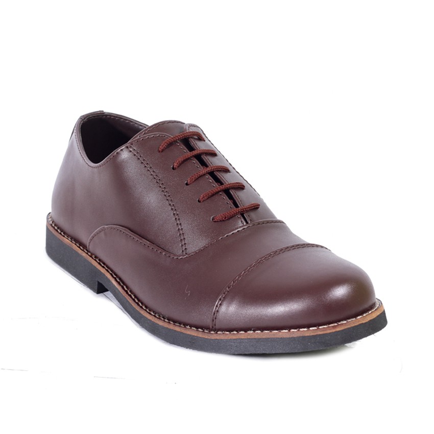 Dante Brown | 39-45 | Sepatu Pantofel Casual Kerja Kuliah Oxford Pria Cowok Men Laces | FORIND x Lvnatica