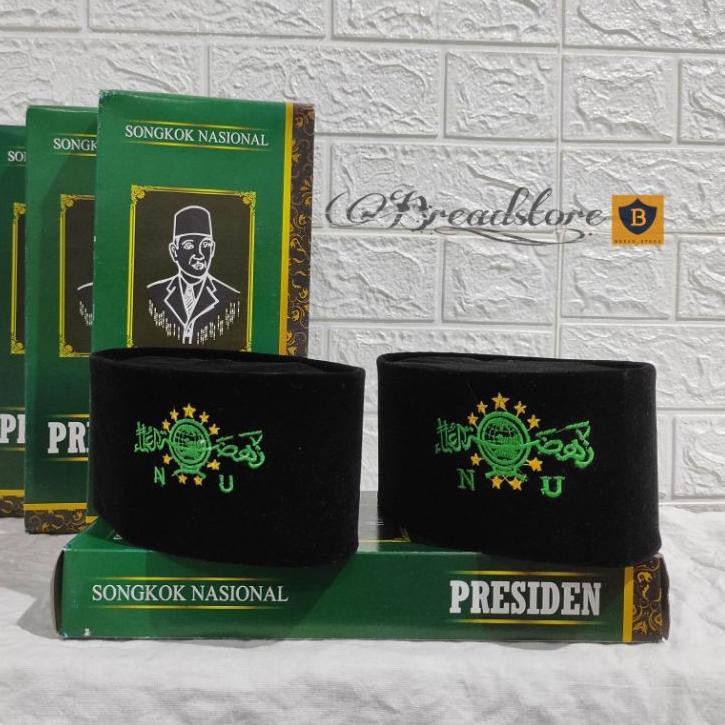 ⅎ PECI NU PECI HITAM NU SONGKOK KOPIAH MOTIF NU HIJAU BORDIR BERKUALITAS ORIGINAL PROMO BISA . ➳