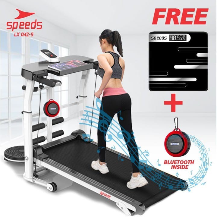 Treadmill Manual Free Bonus Alat Lari Multi Fungsi Treadmill Manual Tanpa Listrik Speeds 042-5