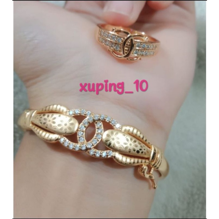 PERHIASAN XUPING GELANG BANGLE CHANEL FREE CINCIN CHANEL