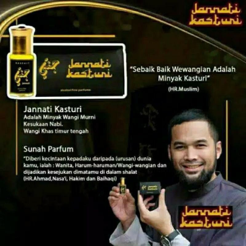 MINYAK KASTURI JANNATI KASTURI MINYAK WANGI NON ALKOHOL 6ML Kijang kasturi Parfum kasturi 6ml