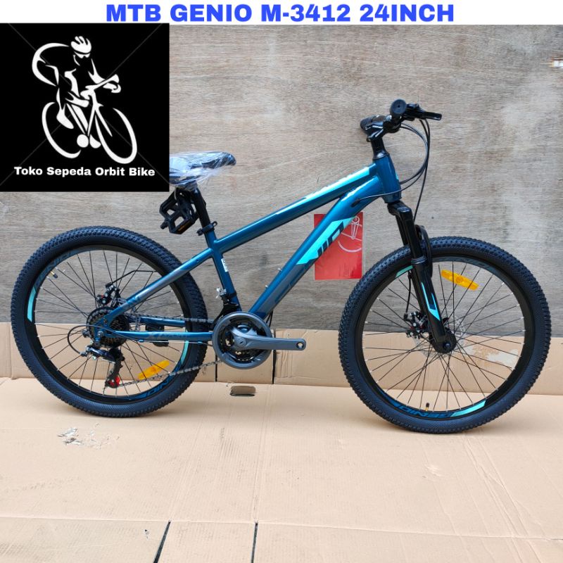 Sepeda Gunung MTB Genio M-3412 24Inch Hi-ten stell
