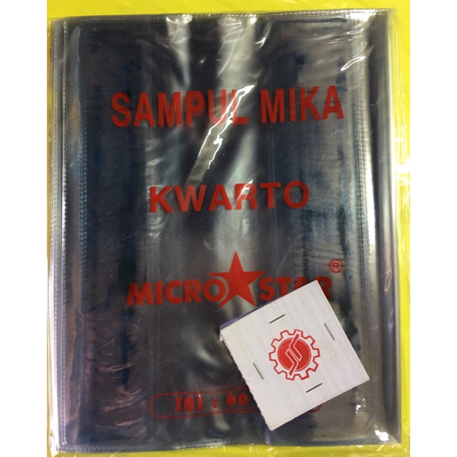 

Sampul plastik Mika Kwarto Buku SIDU Sinar Dunia merk Microstar