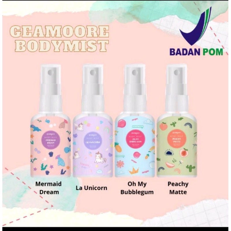 GEAMOORE BODY MIST SPRAY 30 ML BPOM PARFUM GEAMOORE