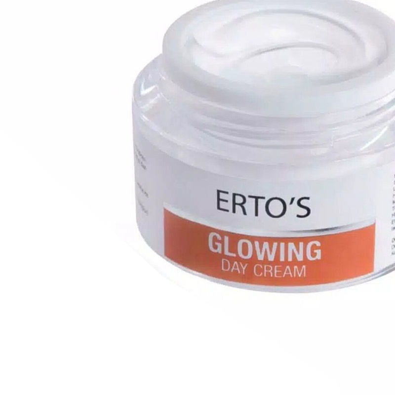 ERTOS Glowing Series Day Cream Krim Siang Pencerah Erto's Original BPOM Wajah Bersinar Cerah