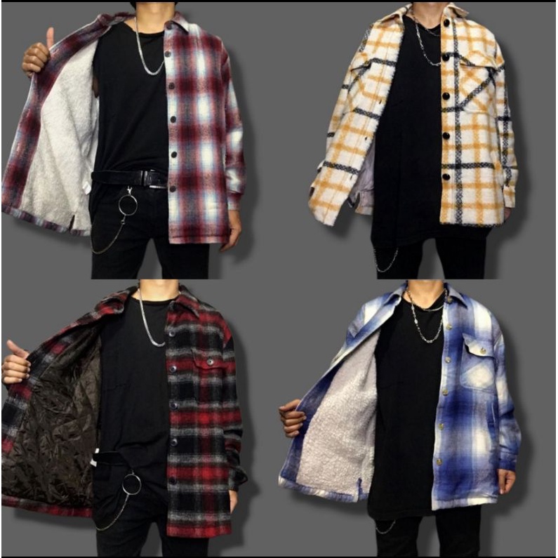 flannel veterano thrift second jaket outer
