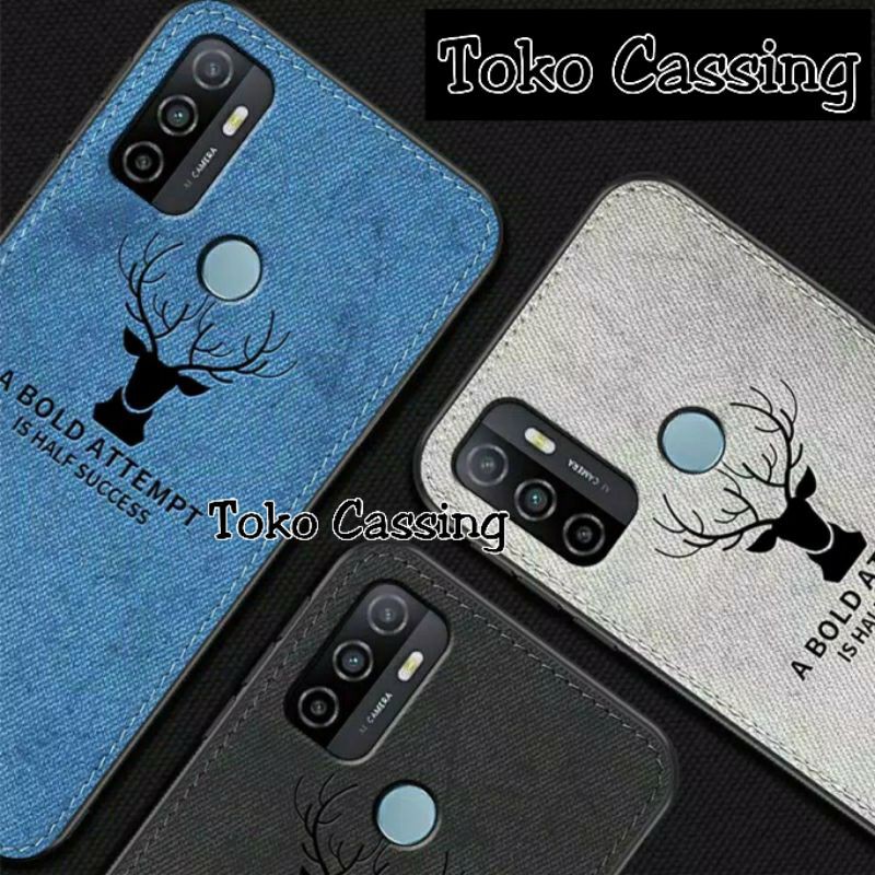 Soft Case Oppo A33 Case DEER cloth Back Cover Canvas / Case DEER Oppo A33