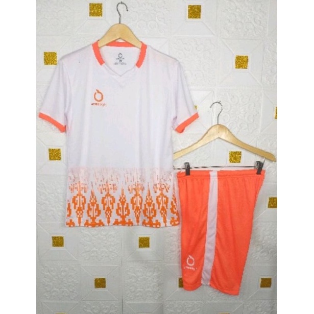 [ COD J&T ] PUTIH ORANGE KOSTUM FUTSAL JERSEY KAOS BOLA SETELAN 26sport