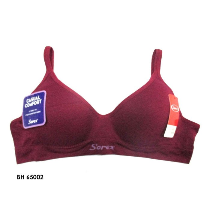 Bra Sorex Basic Wanita Dengan Kawat 65002 Casual Comfort Bra Kawat Sorex 34-40