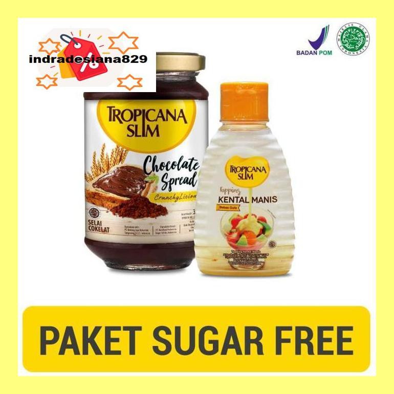 

Sf504Nind Tropicana Slim Chocolate Spread 300Gr + Topping Kental Manis 150Ml Ind504Sm