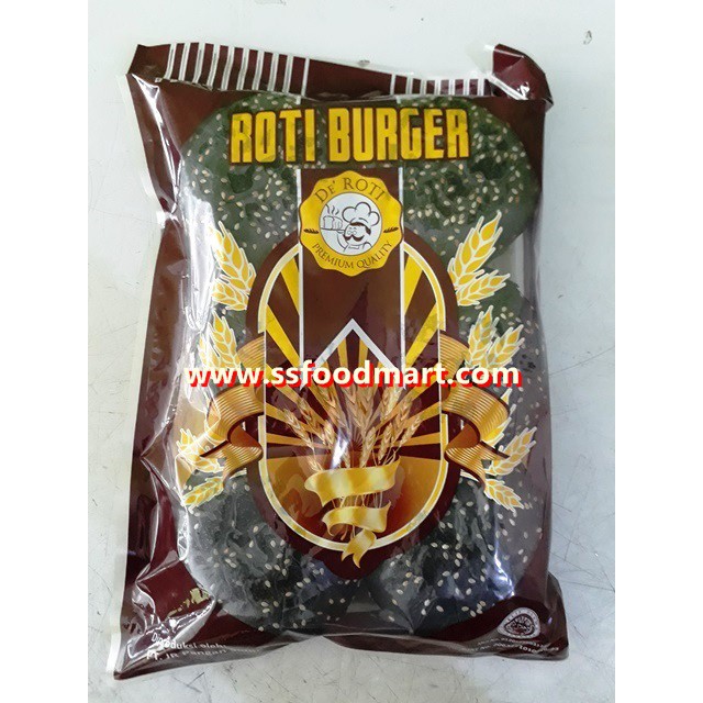 

Khusus GOJEK-GOSEND - Roti Burger Hitam Wijen isi 6 pcs