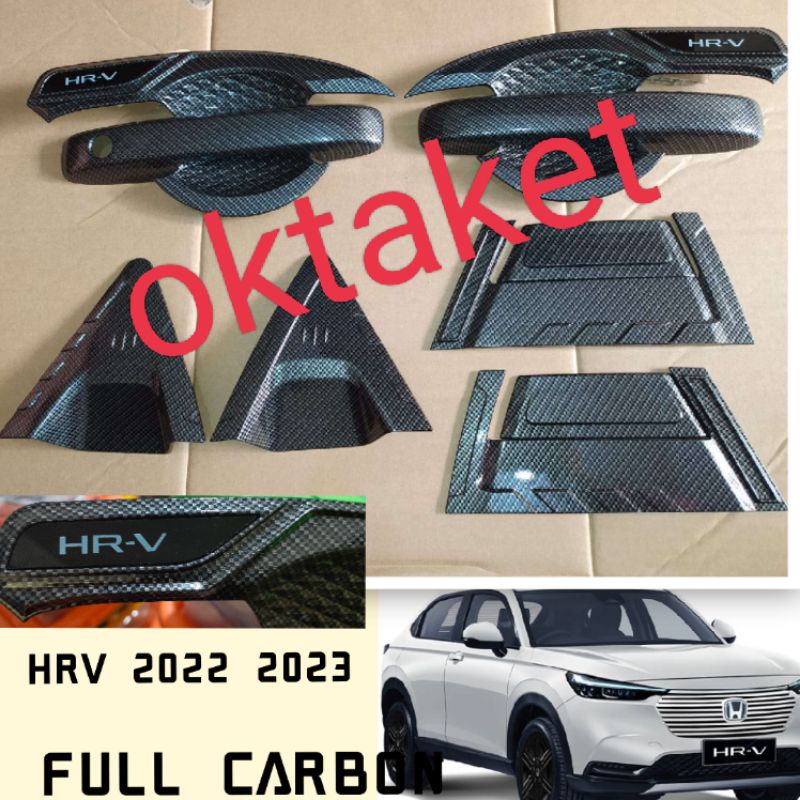 paket hemat lengkap outer handle depan belakang Honda HRV 2022 2023 Full Carbon