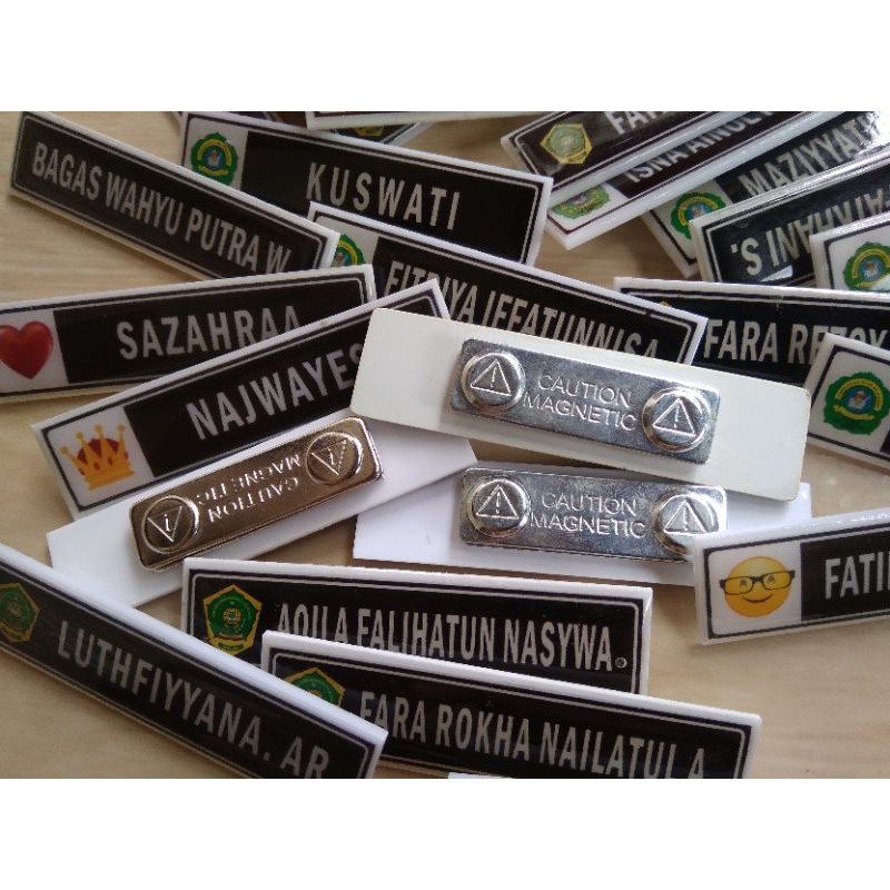 

Name Tag/Nama Dada Magnet Custom