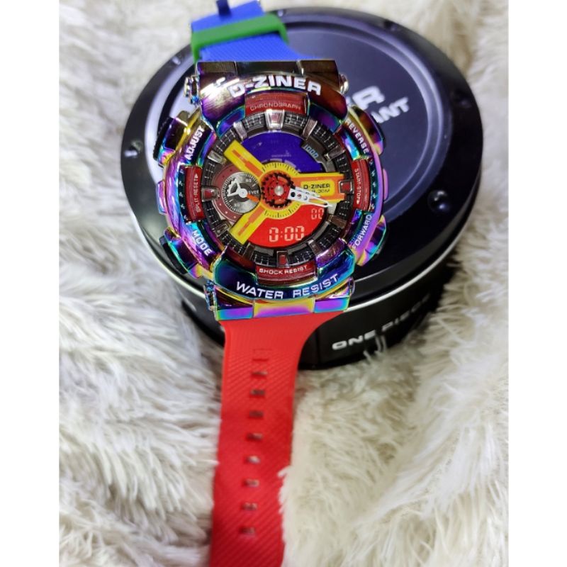 JAM TANGAN D-ZINER 8295 CHRONO AKTIF DUAL TIME