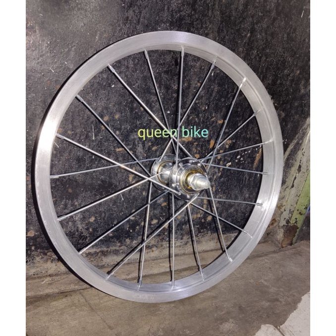 rim velg veleg peleg peleng alloy almini sepeda anak mini bmx 16x1.75/2.125 komplit siap pakai