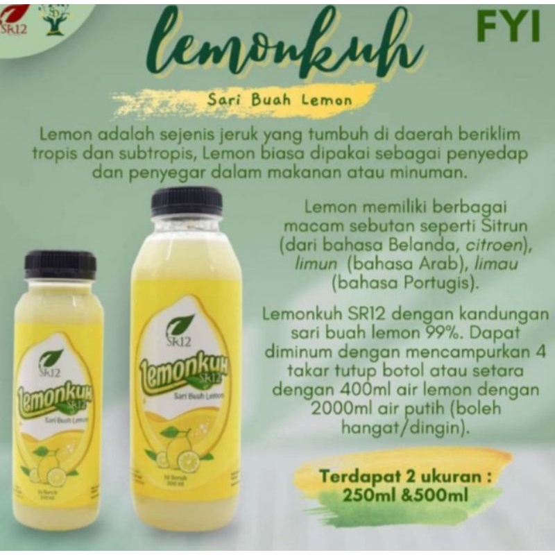 

Lemonkuh SR12/Minuman Lemon ORIGINAL