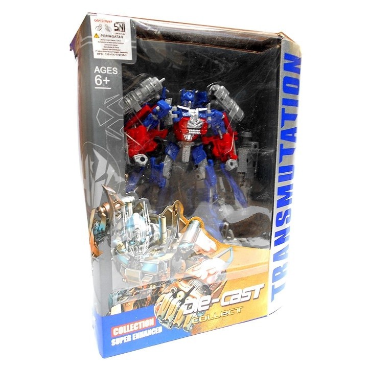 ROBOT... Mainan Robot Transformer Optimus Prime Diecast