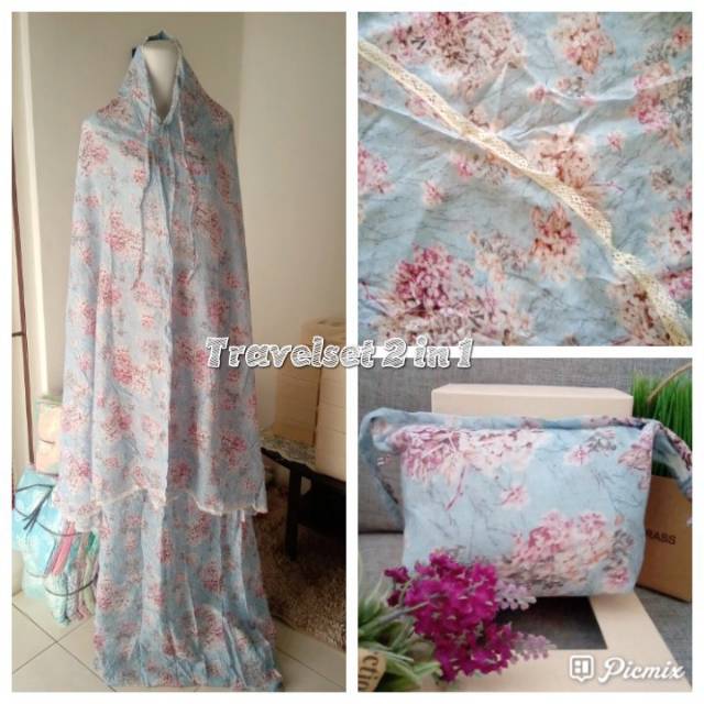 MUKENA MURAH PREMIUM TRAVEL SET 2 IN 1 BY HIJUP 8