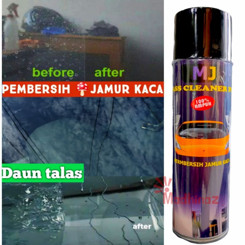 foam ajaib pembersih jamur kaca mobil kaca rumah kaca kantor penghilang jamur kaca anti jamur kaca penghilang kerak jamur kaca MJ glass cleaner 350 ml