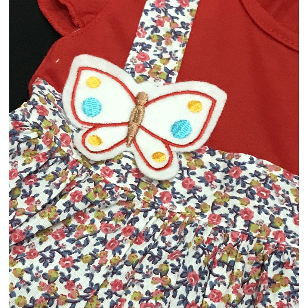 Babysmart - Baju bayi/Anak Perempuan Dress motif 2 KUPU PLANET KIDS usia 0 -12 bulan / Pakaian anak