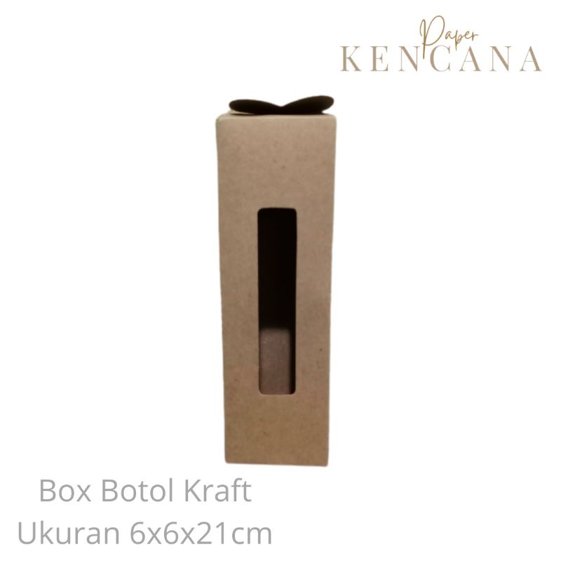 Box Botol Tumbler/ Tumbler Box/ Kraft Box Botol 450ml 6x6x21cm