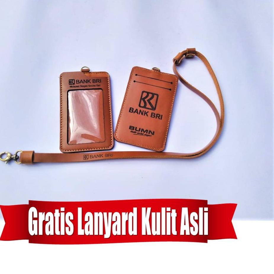 

GRATIS ONGKIR✅ID Card BRI Kulit Free Lanyard|KD3