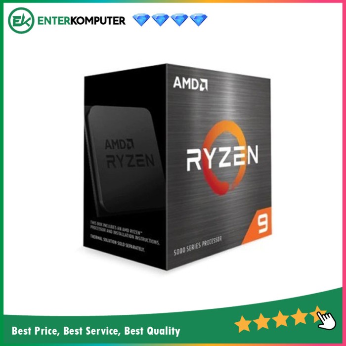 AMD Ryzen 9 5950X 3.4Ghz Up To 4.9Ghz AM4 [Box] - Garansi AMD Global