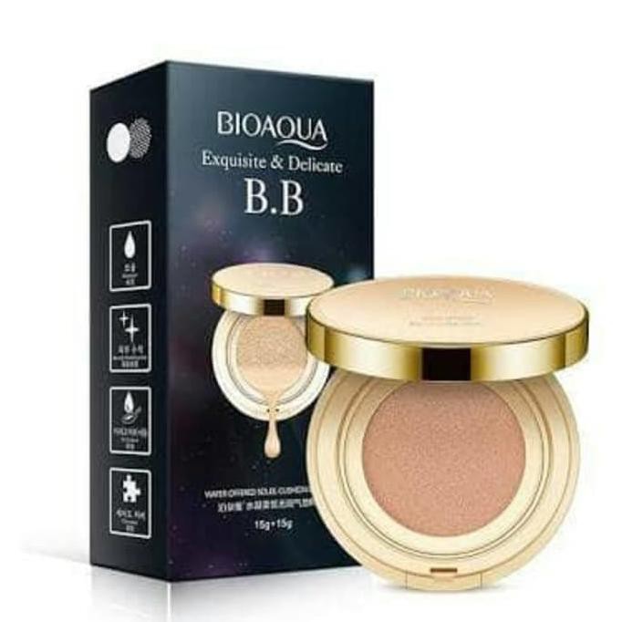 SALE BIOAQUA Exquisite and Delicate + Refill/BB Cushion ORI TERMURAH