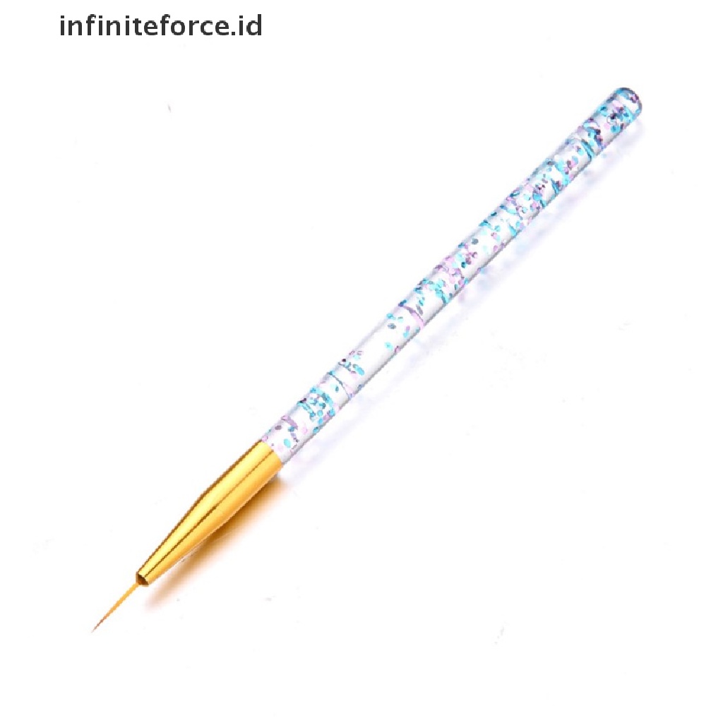 Infiniteforce.id 3pcs / Set Brush Nail Art Akrilik 3d Ultra Tipis