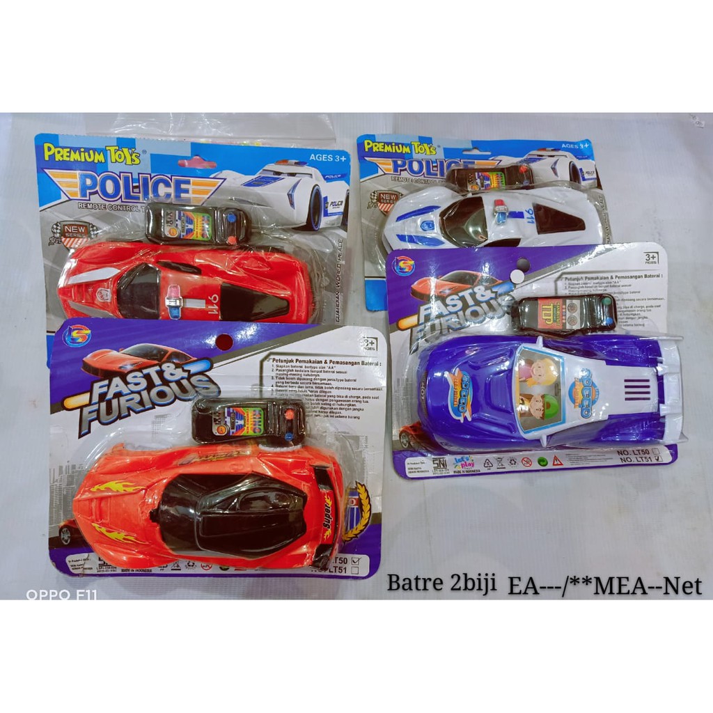 MAINAN MOBIL REMOT POLISI-PREMIUM TOYS POLICE REMOTE CONTROL TOY CAR SERIES