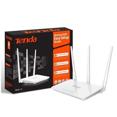 ITSTORE Tenda f3 router akses point pemancar wifi 3 antena f-3