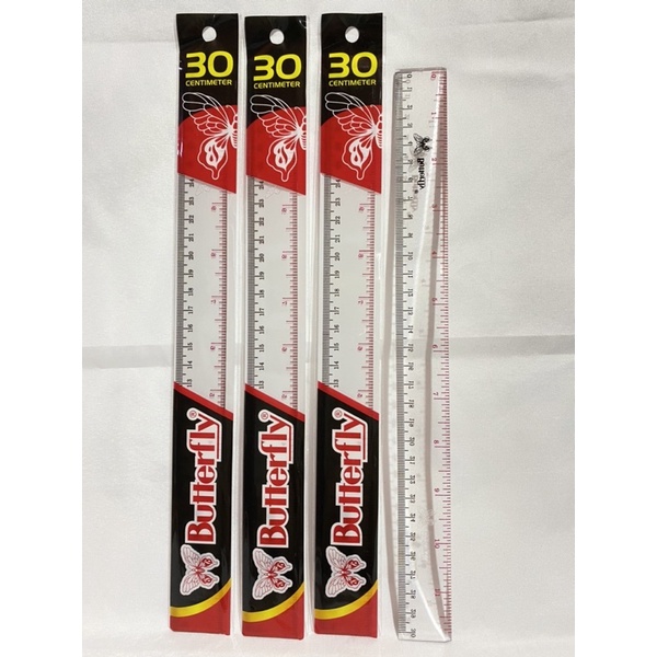 

PENGGARIS PLASTIK BUTTERFLY 30 CM ORI ( PCS )