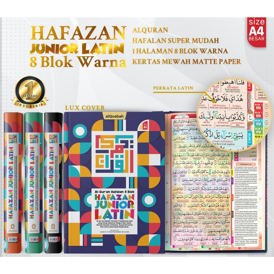 Jual Al Quran Hafazan Junior Perkata Latin Blok A Ukuran Besar