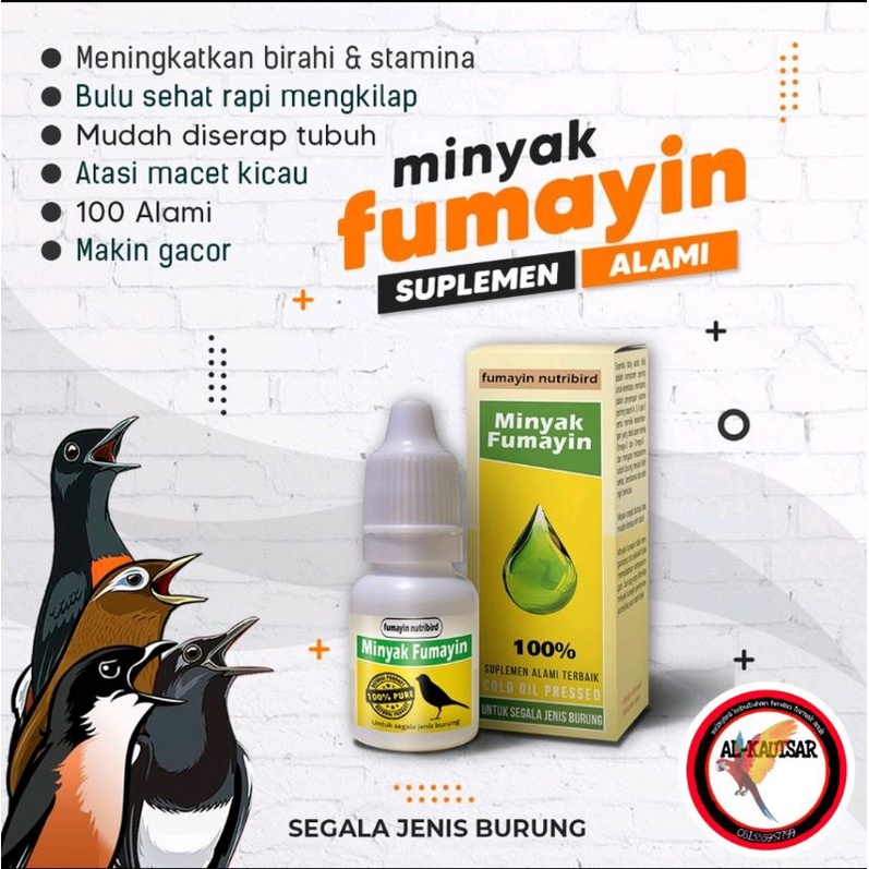 MINYAK FUMAYIN PENGGACOR BURUNG VITAMIN BURUNG