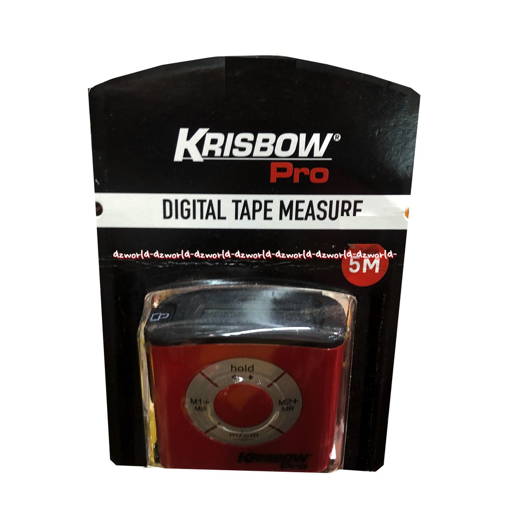 Krisbow Pro Digital Tape Measure 5 Meter Meteran Digital Dapat Mengukur Hingga Panjang 5 Meter