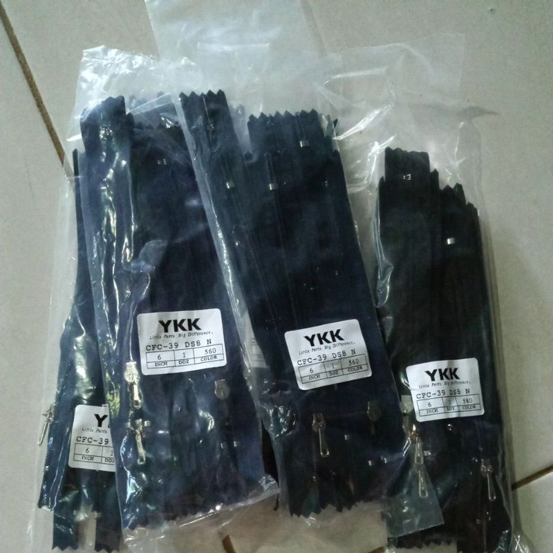 resleting ykk 15cm/ykk ORI kepala besi
