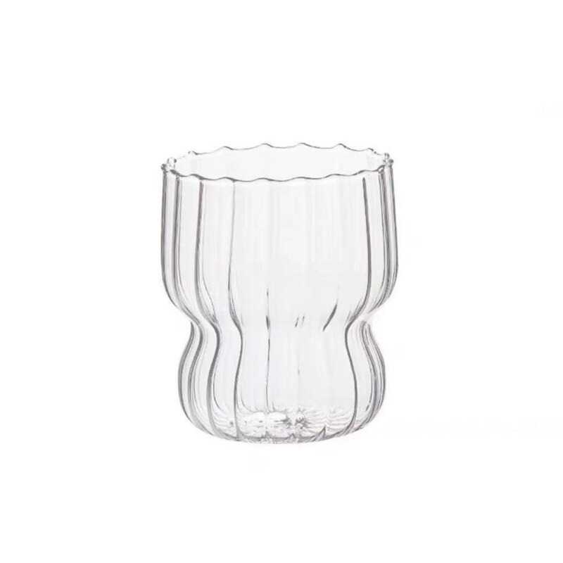 TD-AI OTM Gelas Cangkir Oatmeal Cup Breakfast Crystal Glass Cup 260ml - T031