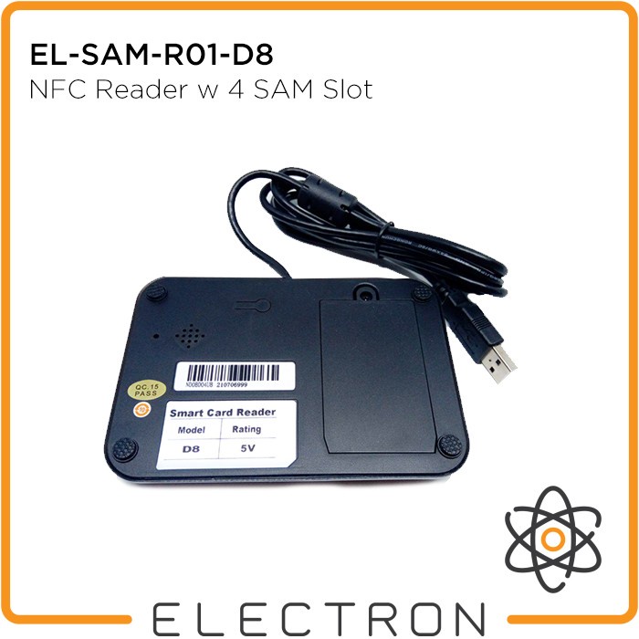 EL-SAM-R01-D8 USB NFC Reader 4 SAM Card Slot PSAM Payment 13.56 MHz RFID