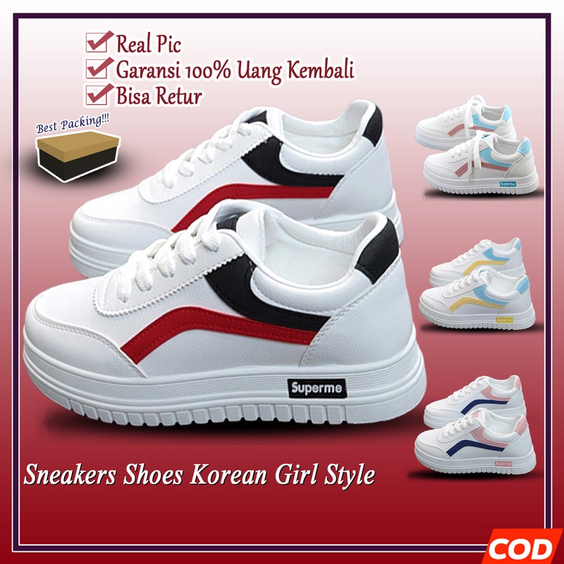 Sepatu Wanita / sepatu sneakers wanita korea / sneakers fashion MK new import / spatu sapatu shoes s
