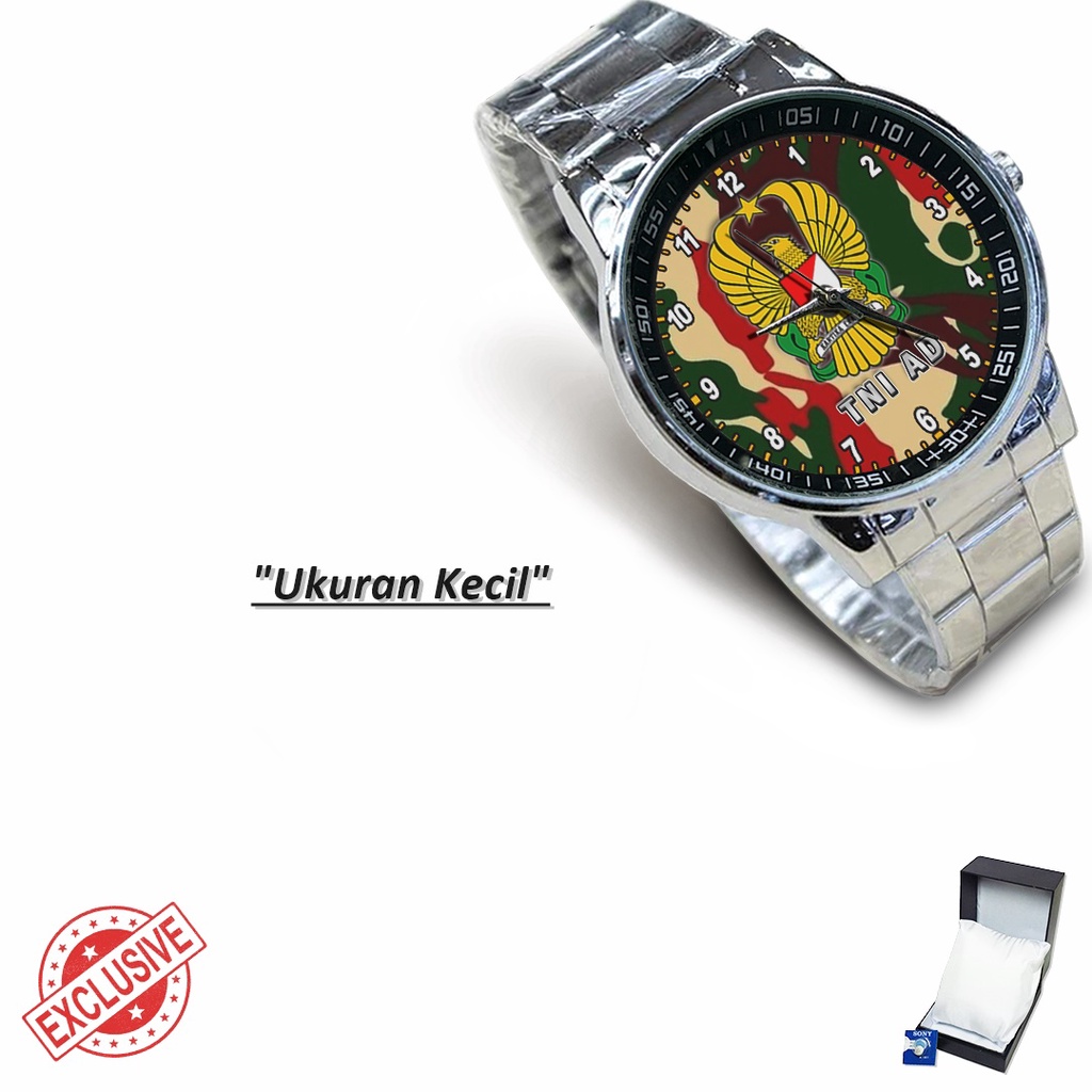 Jam Tangan Rantai Couple TENTARA NASIONAL INDONESIA AD - 1 (Limited Edition)