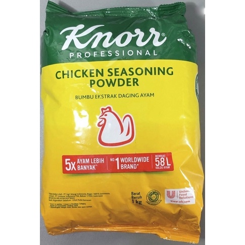 

Knorr Chicken Seasoning Powder Refill 1 kg - Bubuk Kaldu Ayam Penyedap Rasa