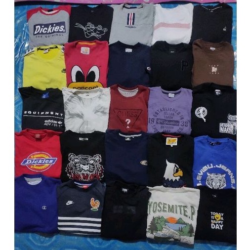 borongan crewneck branded second