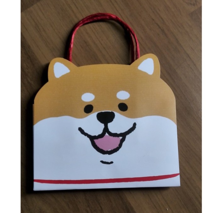 

Paper bag Shiba Inu paper bag Dog paper bag lucu gambar dogi kertas kado gift bag
